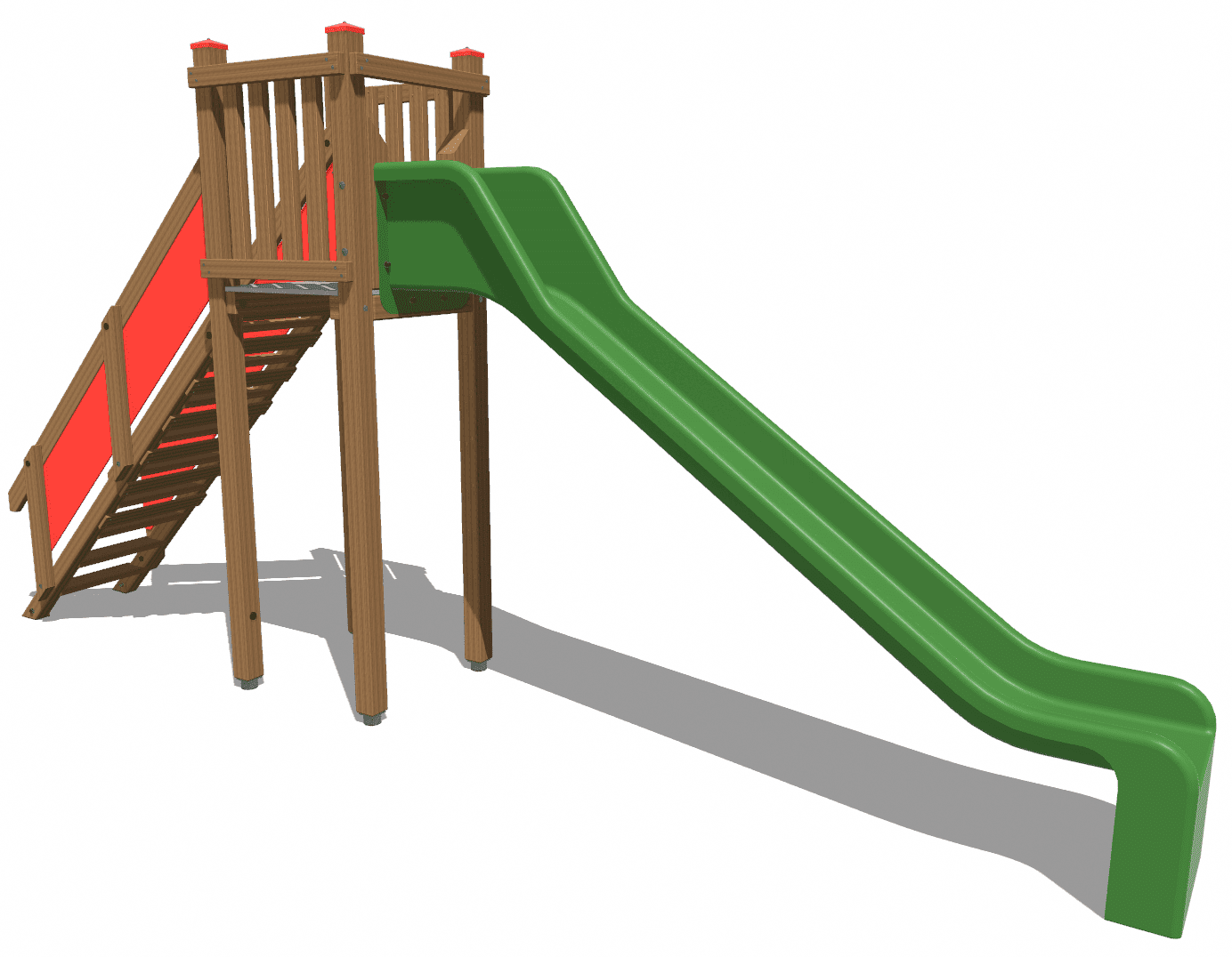 Rutschbahn mit Treppenaufstieg