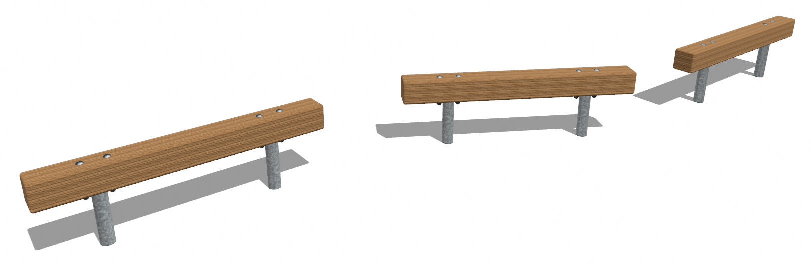 Serpent d'équilibre en bois équarri