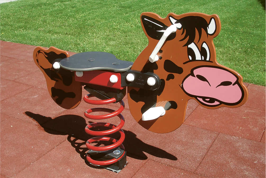 Jeu sur ressort Vache