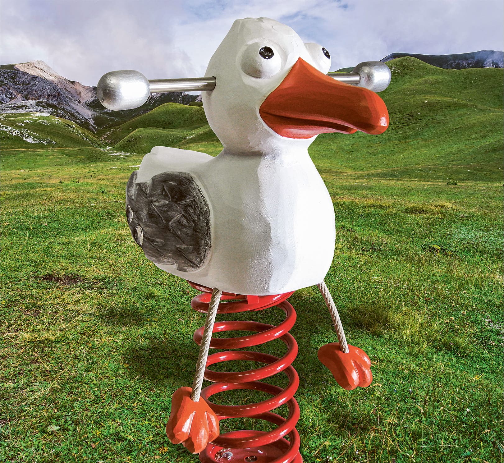 Federwippe Möwe