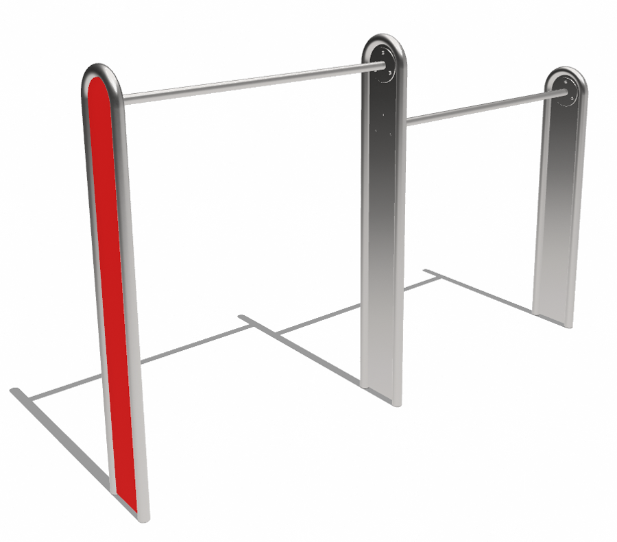 Stufenreck aus Edelstahl