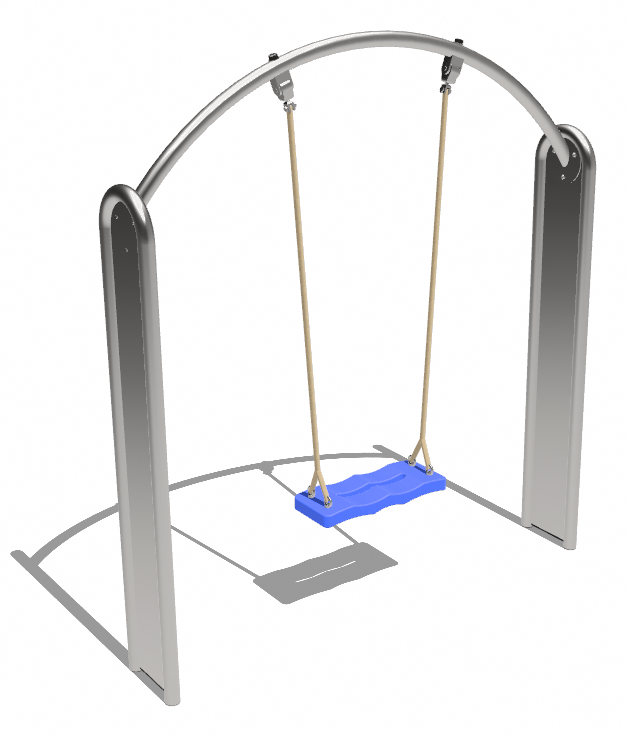 Balançoire pour les petits en acier inox