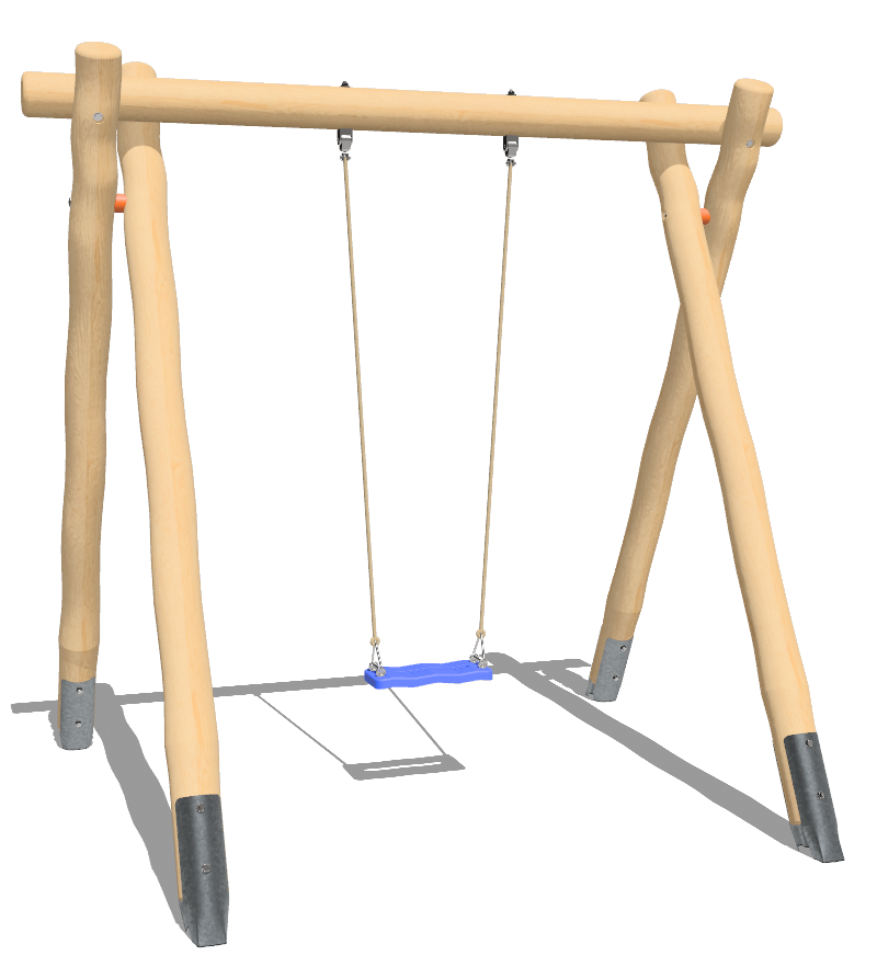 Einfachschaukel aus Edelkastanie