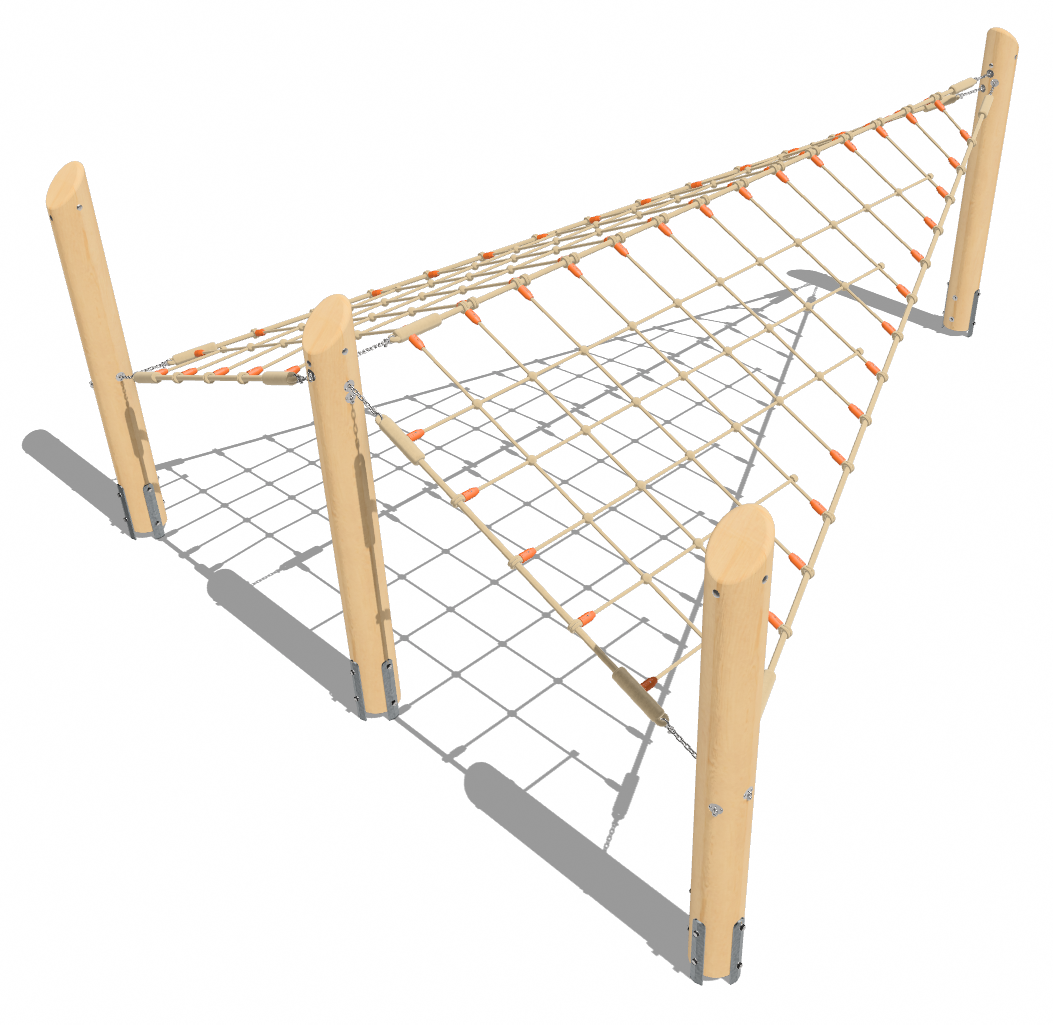 Kletternetz zeltförmig