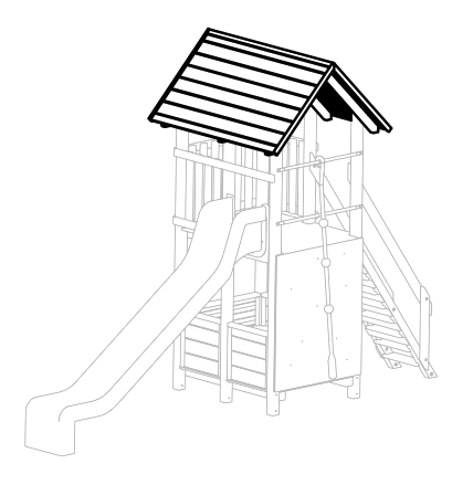 Satteldach für Kombiturm