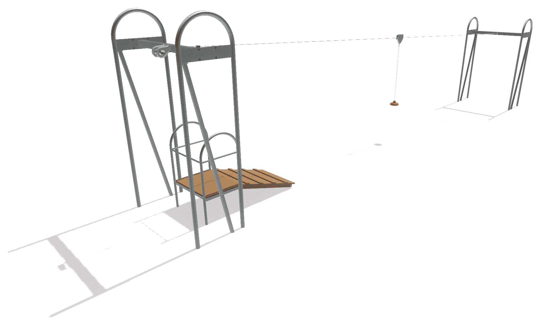 Téléphérique en métal