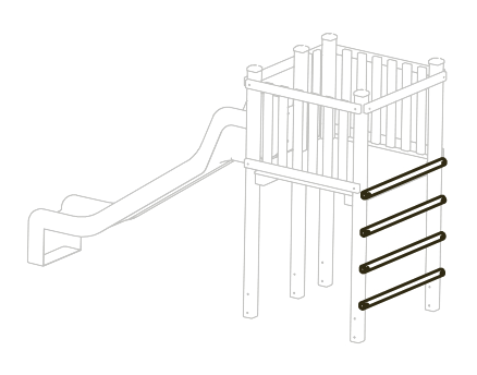Espalier pour tour en épicéa
